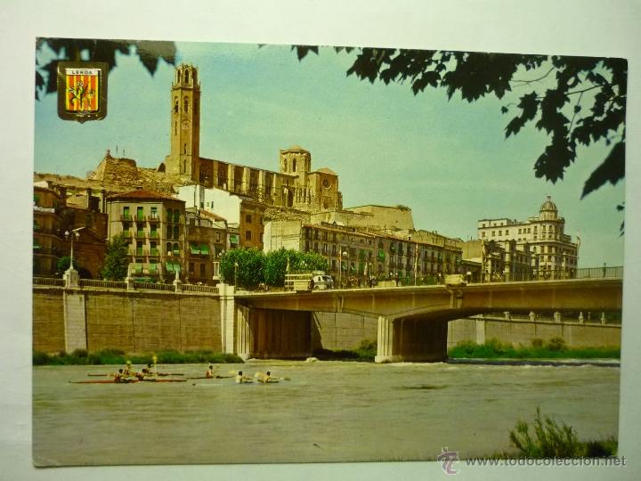 Postales: POSTAL LLEIDA.-SEU ANTIGA I RIU SEGRE.-- ESCRITA