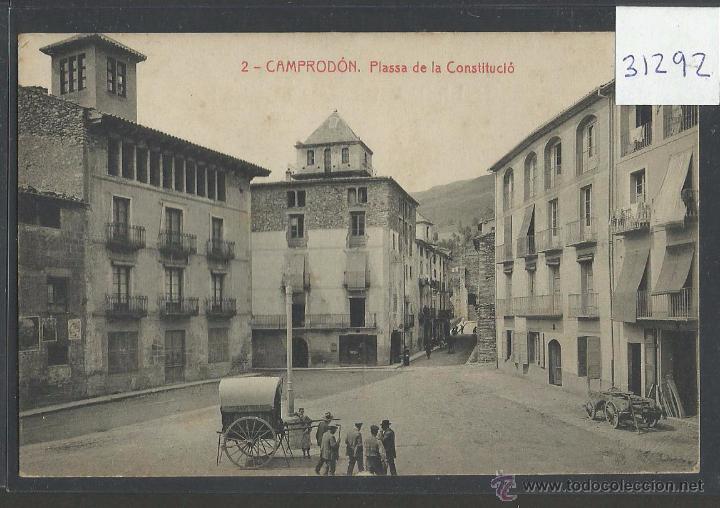 Postales: CAMPRODON - 2 - PLA&Ccedil;A DE LA CONSTITUCIO - THOMAS - (31292) - Foto 1