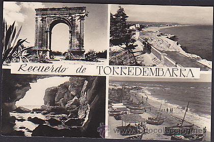 Postales: POSTAL TORREDEMBARRA DIVERSOS ASPECTOS DE LA PLAYA - Foto 1