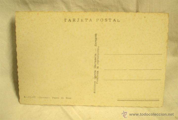 Postales: Olot Paseo de Blay, no circulada - Foto 2