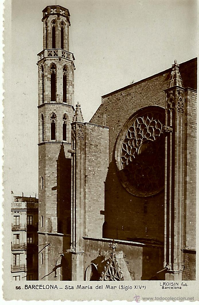 Postales: Barcelona.Sta Maria del Mar. - Foto 1