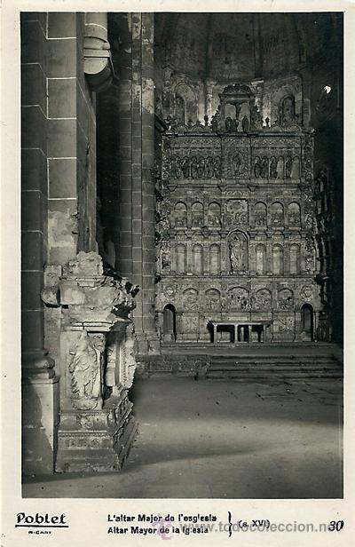 Postales: Poblet.Altar Mayor de la Iglesia n&ordm;30 - Foto 1