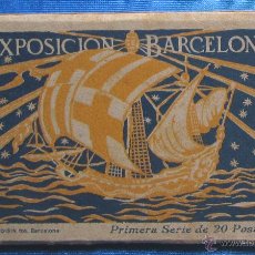 Postales: EXPOSICION DE BARCELONA. L. ROISIN FOT. PRIMERA SERIE DE 20 POSTALES.
