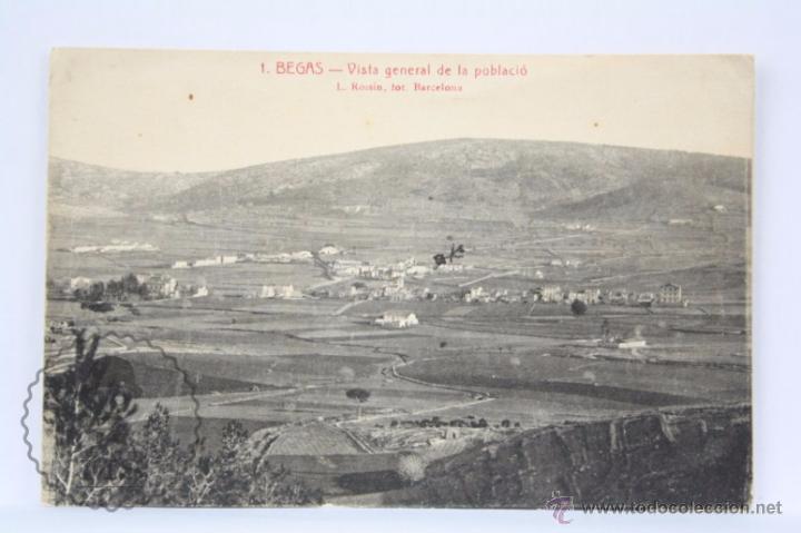 Postais: Antigua Postal - 1. Begas. Vista General de la Poblaci&oacute; - L. Roisin - Escrita al Dorso