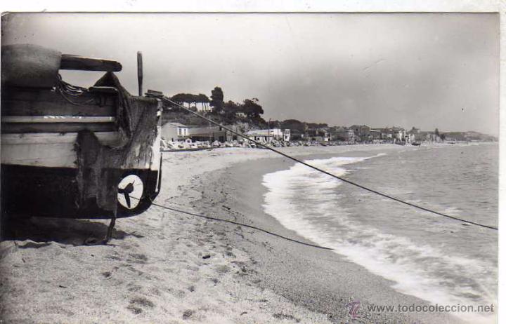 Postales: Canet de Mar 9 Playa desde la punta. E. M. Sin circular. - Foto 1