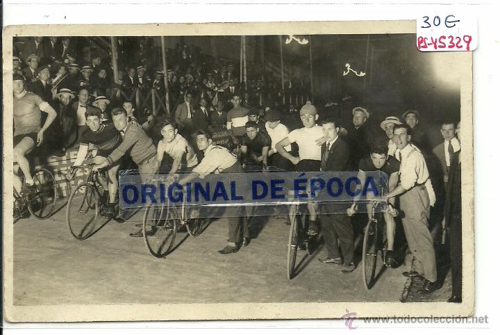 Postcards: (PS-45329)POSTAL FOTOGRAFICA DESCONOCIDA-CARRERA CICLISTA