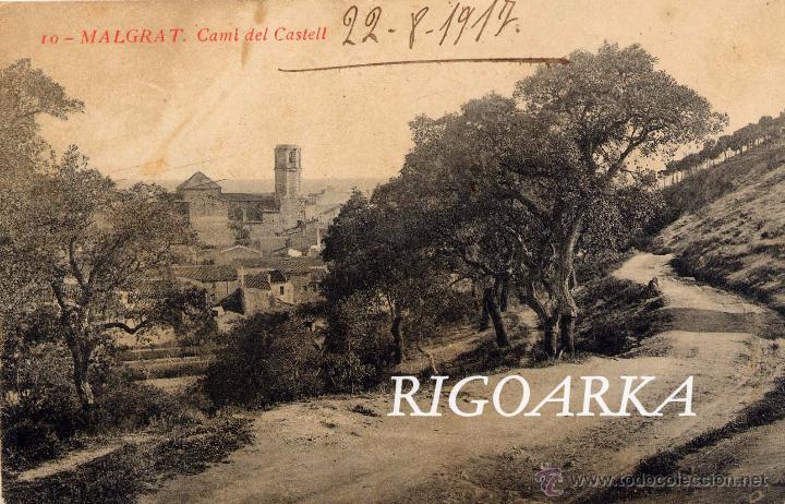 Postales: MALGRAT (BARCELONA).- CAMI DEL CASTELL - Foto 1