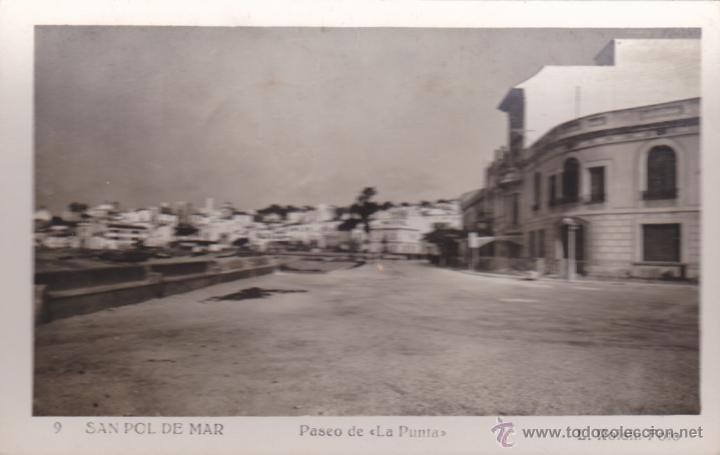 Postales: POSTAL SAN POL DE MAR PASEO DE LA PUNTA - Foto 1