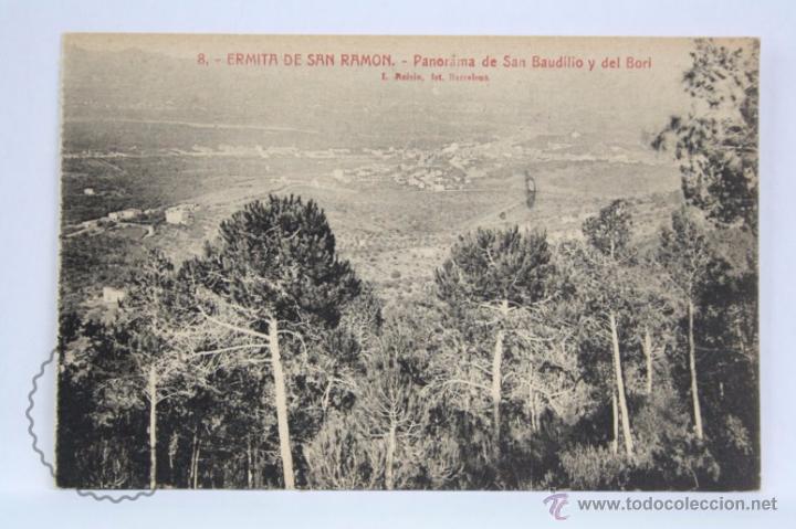 Cartes Postales: Antigua Postal - 8. Ermita de San Ram&oacute;n - Panorama San Baudilio y del Borl -Llobregat - Sin Circular