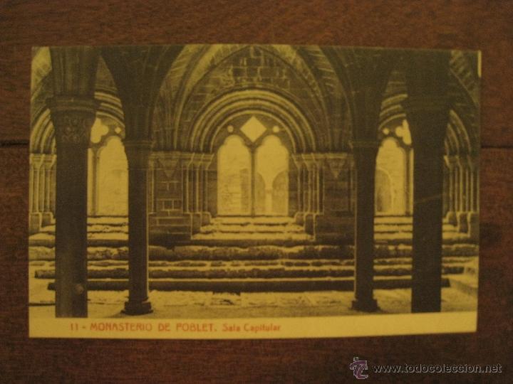 Postales: TARJETA POSTAL DEL MONASTERIO DE POBLET. SALA CAPITULAR