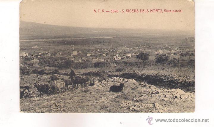 Postales: POSTAL A.T.V - 3598 - S. VICENS DELS HORTS, VISTA PARCIAL .