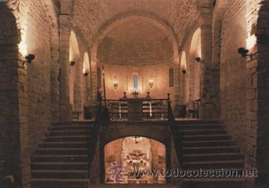 Postkarten: OLIUS - ESGLESIA ROMANICA AMB LA CRIPTA - SEGLE XI - A&Ntilde;O 1978 - ESCRITA