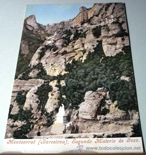 Postcards: POSTAL ANTIGUA DE MONTSERRAT - 2&ordm; MISTERIO DE GOZO - PURGER & CO. MUNCHEN N&ordm; 3096 -NO CIRCULADA