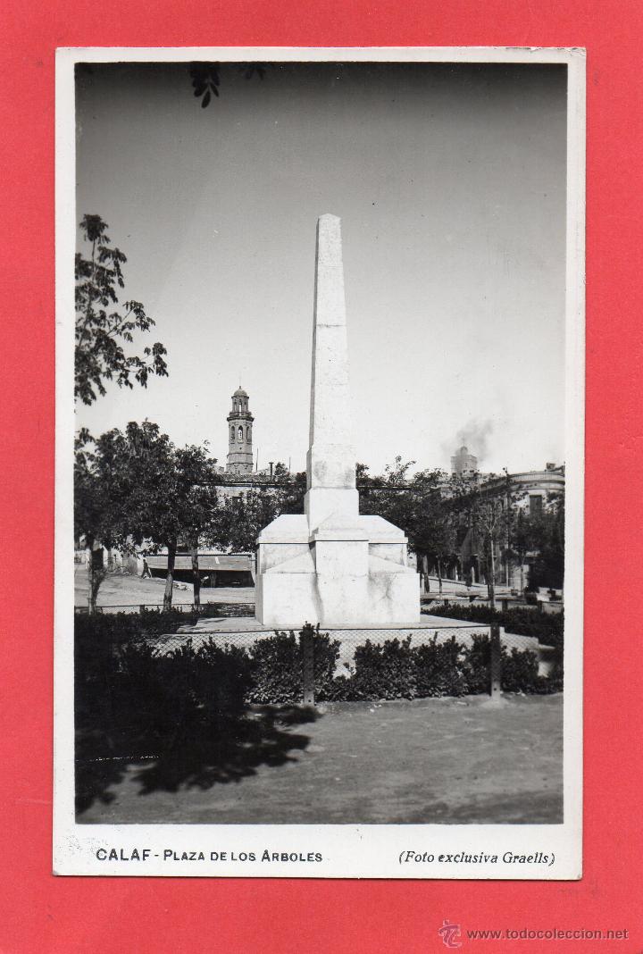 Postales: calaf. plaza de los arboles. graells - Foto 1