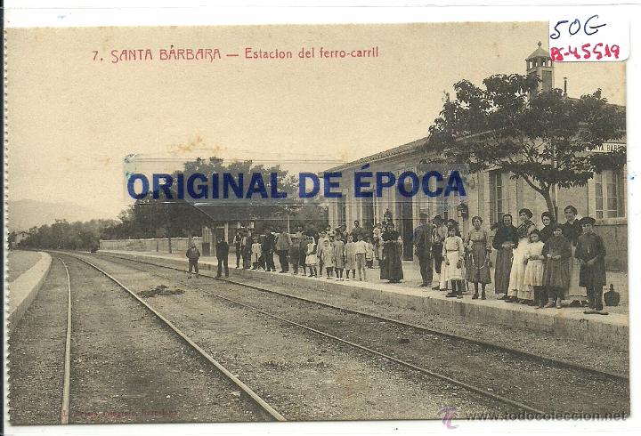 Postkarten: (PS-45519)POSTAL DE SANTA BARBARA-ESTACION DE FERROCARRIL
