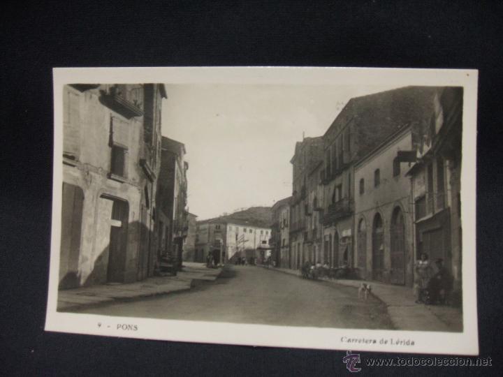 Postales: POSTAL - PONS - CARRETERA DE LERIDA - - Foto 1