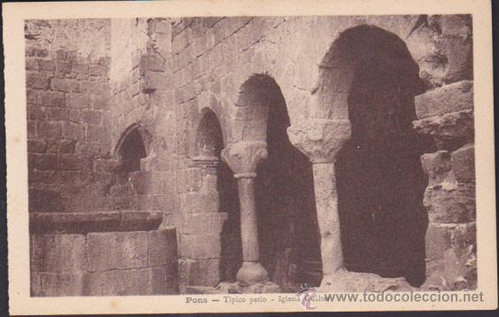 Postales: POSTAL PONS PATIO INTERIOR IGLESIA - Foto 1