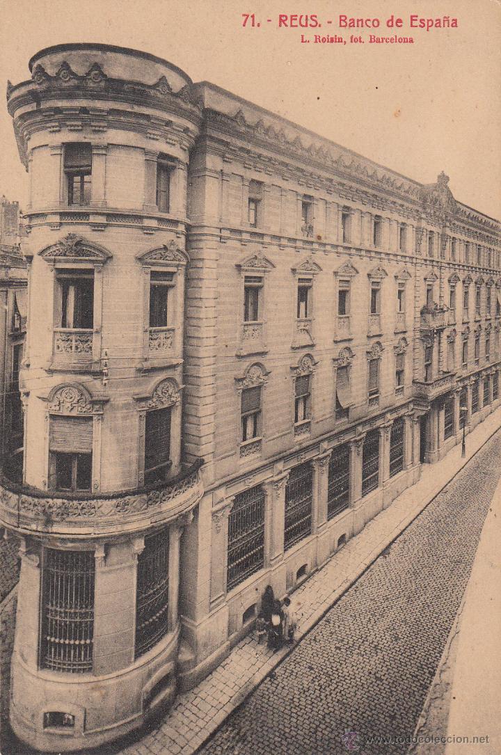 Postales: POSTAL REUS.-BANCO DE ESPA&Ntilde;A- FOT. ROISIN NUM. 71