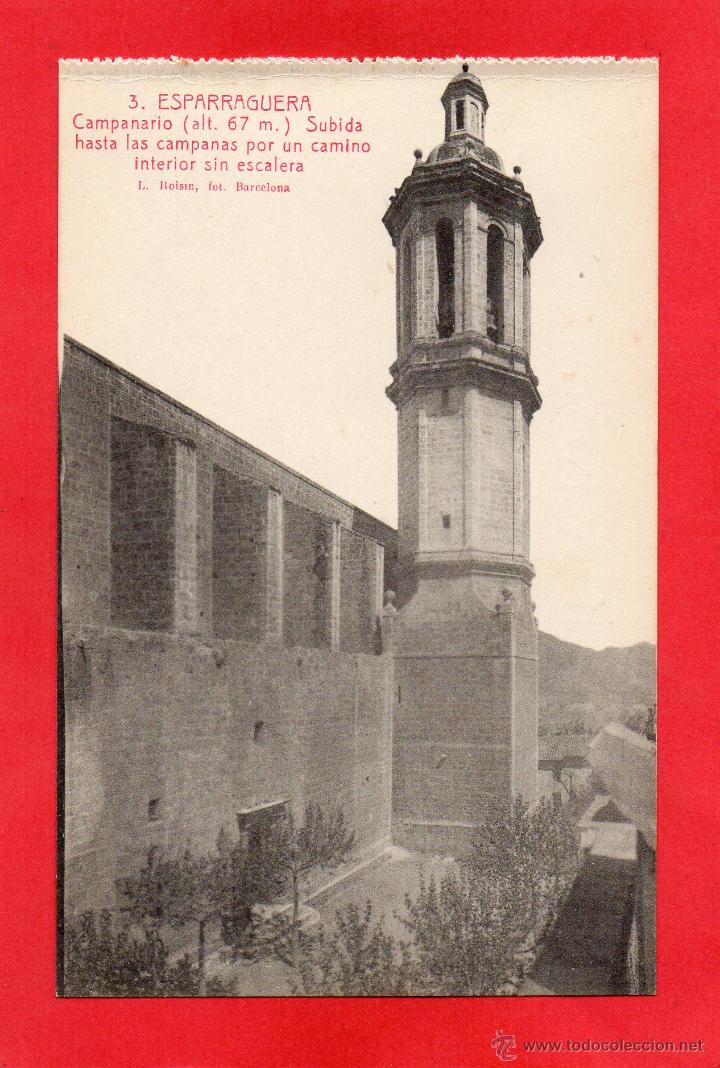 Postales: esparraguera. 3 campanario. roisin