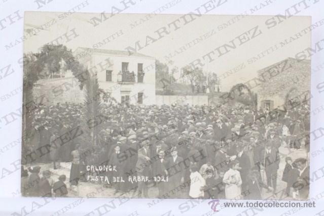 Postcards: Antigua Postal Fotogr&aacute;fica Animada - Calonge. Festa del Arbre, A&ntilde;o 1921 - Sin Circular