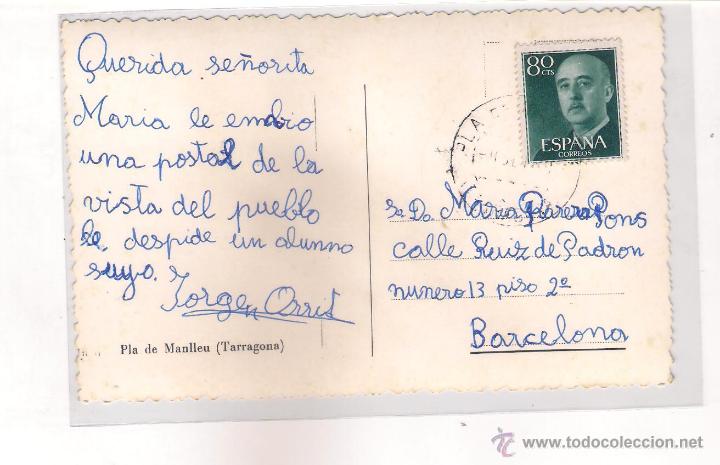 Postales: POSTAL DE PLA DE MANLLEU . TARRAGONA . - Foto 2