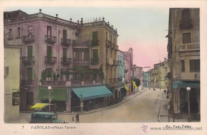Postales: POSTAL DE BA&Ntilde;OLAS , PLAZA TURERS . - Foto 1