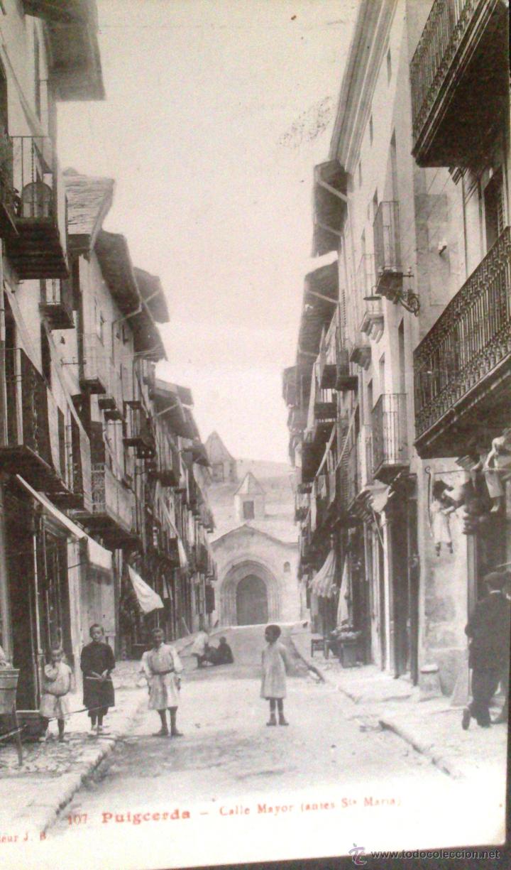 Postales: PUIGCERDA, CALLE MAYOR, ANTES SANTA MARIA, EDICION FRANCESA