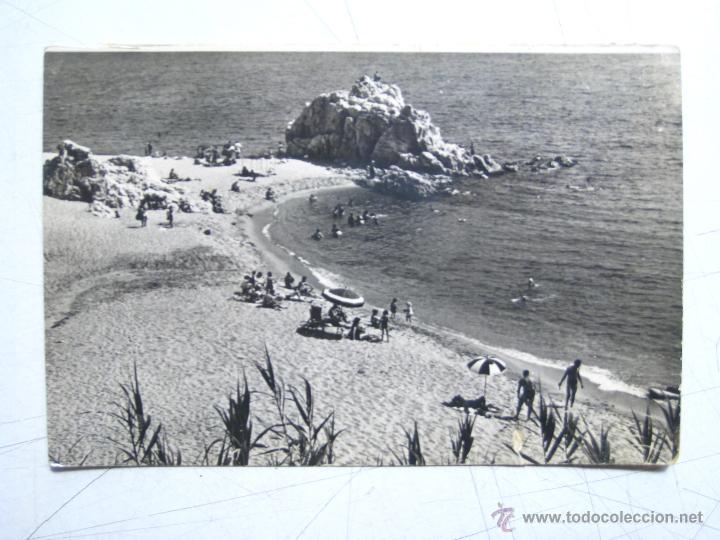 Postales: CALELLA: PLAYA LA ROCA GROSSA - POSTAL ORIGINAL - Foto 1