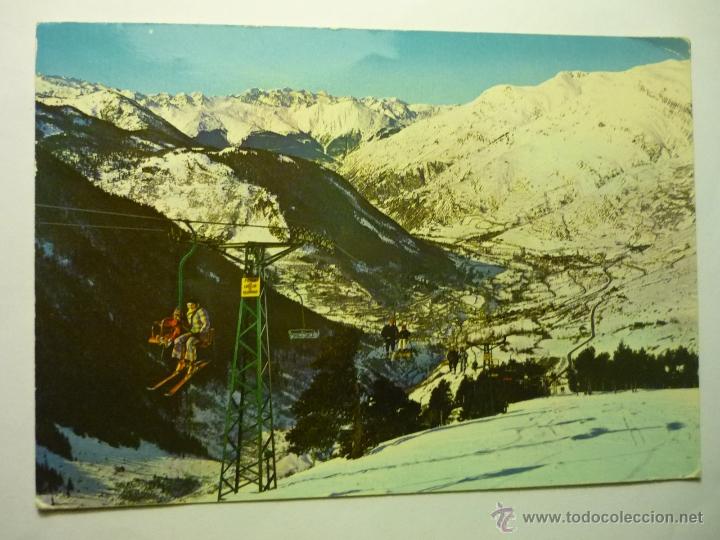Postales: POSTAL VALLE DE ARAN BAQUEIRA BERET.-TELESILLA CIRCULADA BB