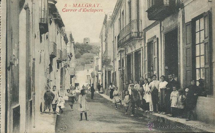 Postales: Malgrat. Carrer desclapers. - Foto 1