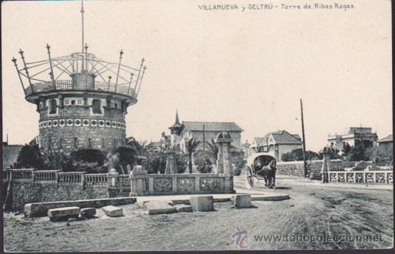 Cartoline: POSTAL VILANOVA Y LA GELTU TORRE DE RIBES ROGES