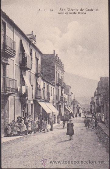 Postkarten: POSTAL SAN VICENTE DE CASTELLET CALLE DE SANTA MARIA