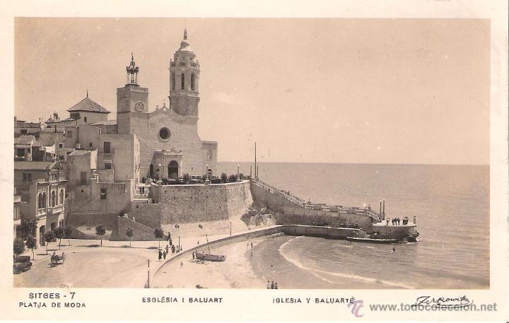 Postales: sitges iglesia y baluarte - Foto 1