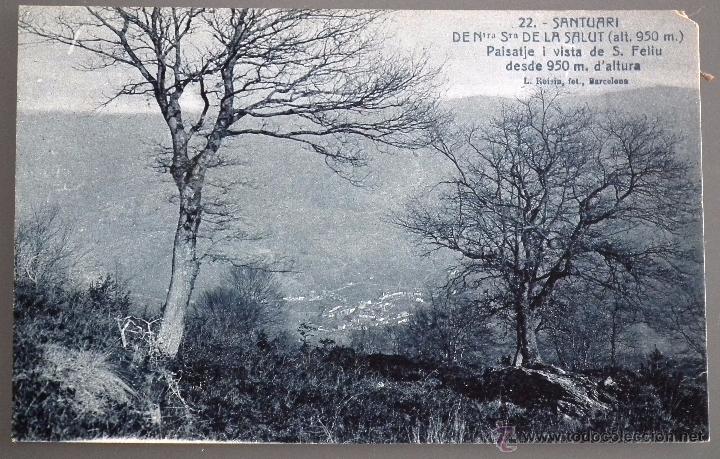 Cartoline: POSTAL DE SANT FELIU DE PALLEROLS DEL SANTUARI DE NTRA. SRA. DE LA SALUT - PAISATGE I VISTA