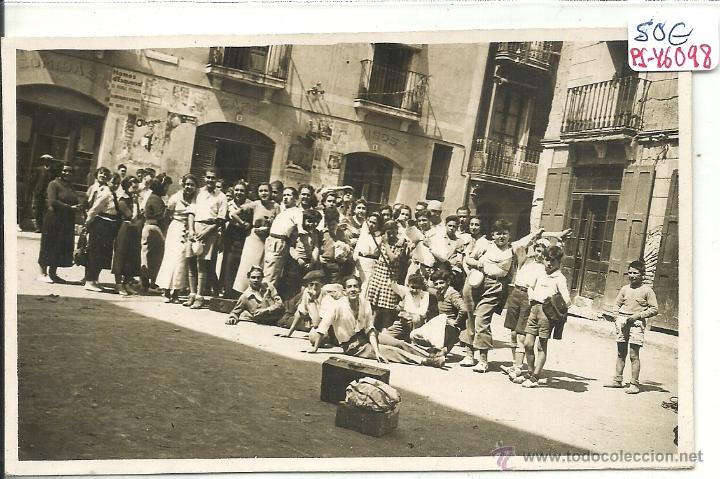 Postkarten: (PS-46098)POSTAL FOTOGRAFICA DE SAN CLEMENTE DE LLOBREGAT-PLA&Ccedil;A MAYOR,1936