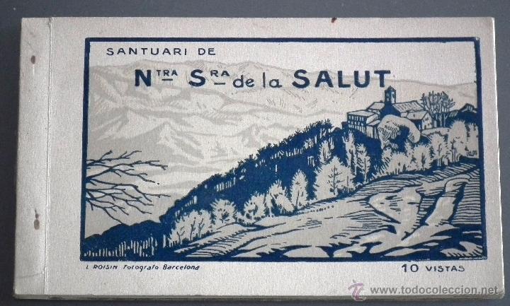 Postales: SANTUARI DE NTRA SRA DE LA SALUT - SANT FELIU DE PALLEROLS - BLOC 10 POSTALES COMPLETO FOT L. ROISIN