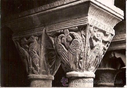 Postais: ANTIGUA POSTAL STA MARIA DE L'ESTANY ROMANIC S XII DETALL CAPITELLS