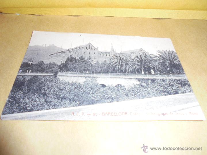 Postkarten: A.T.V. 80 - BAR5CELONA , COLEGIO DE RELIGIOSAS DE JES&Uacute;S Y MARIA - POSTAL CIRCULADA 1906 - 14X9 CM.
