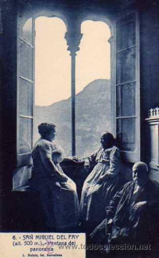 Postales: SAN MIGUEL DEL FAY N&ordm; 6 VENTANA DEL PANORAMA L. ROISIN SIN CIRCULAR