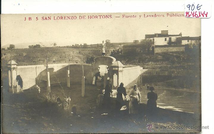 Postcards: (PS-46144)POSTAL FOTOGRAFICA DE SAN LORENZO DE HORTONS-FUENTE Y LAVADEROS PUBLICOS