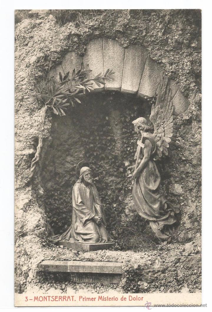 Postcards: MONTSERRAT N&ordm; 3 .- PRIMER MISTERIO DE DOLOR .- FOTOTIPIA THOMAS