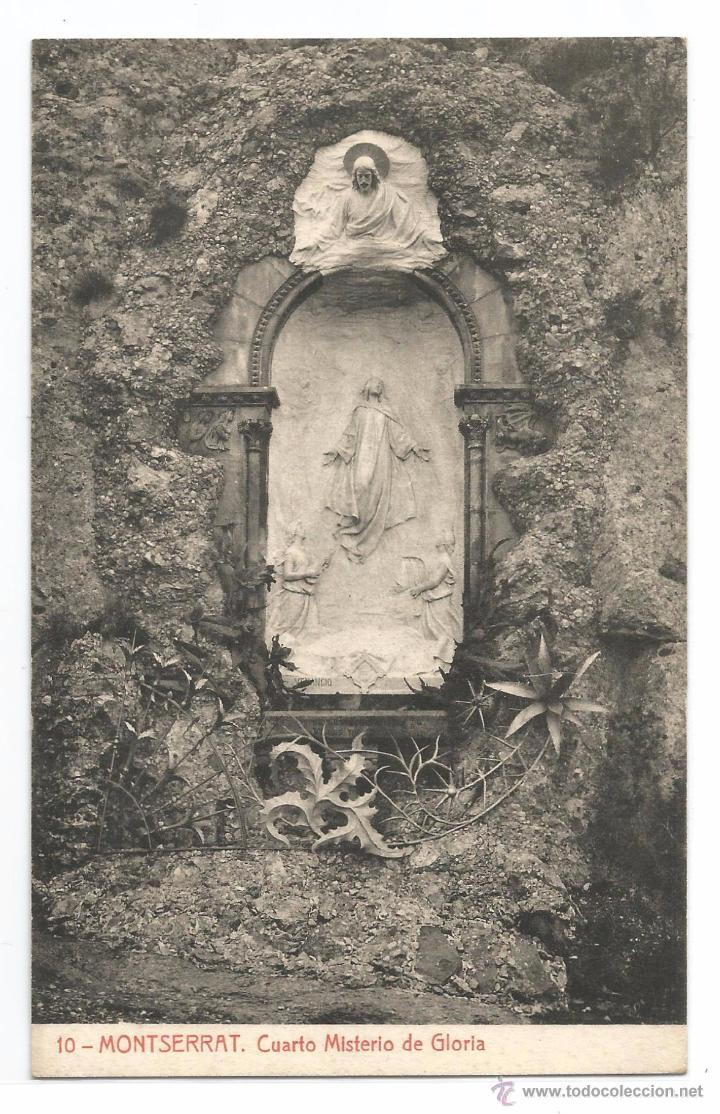 Postcards: MONTSERRAT N&ordm; 10 .- CUARTO MISTERIO DE GLORIA .- FOTOTIPIA THOMAS