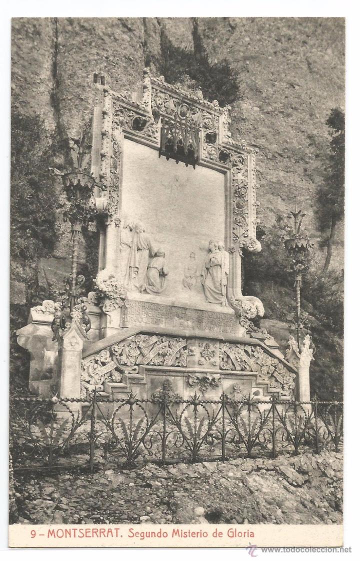 Postcards: MONTSERRAT N&ordm; 9 .- SEGUNDO MISTERIO DE GLORIA .- FOTOTIPIA THOMAS
