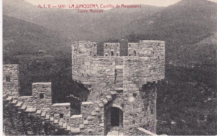 Postales: POSTAL A.T.V. 1851   LA JUNQUERA ,CASTILLO DE REQUES - Foto 1