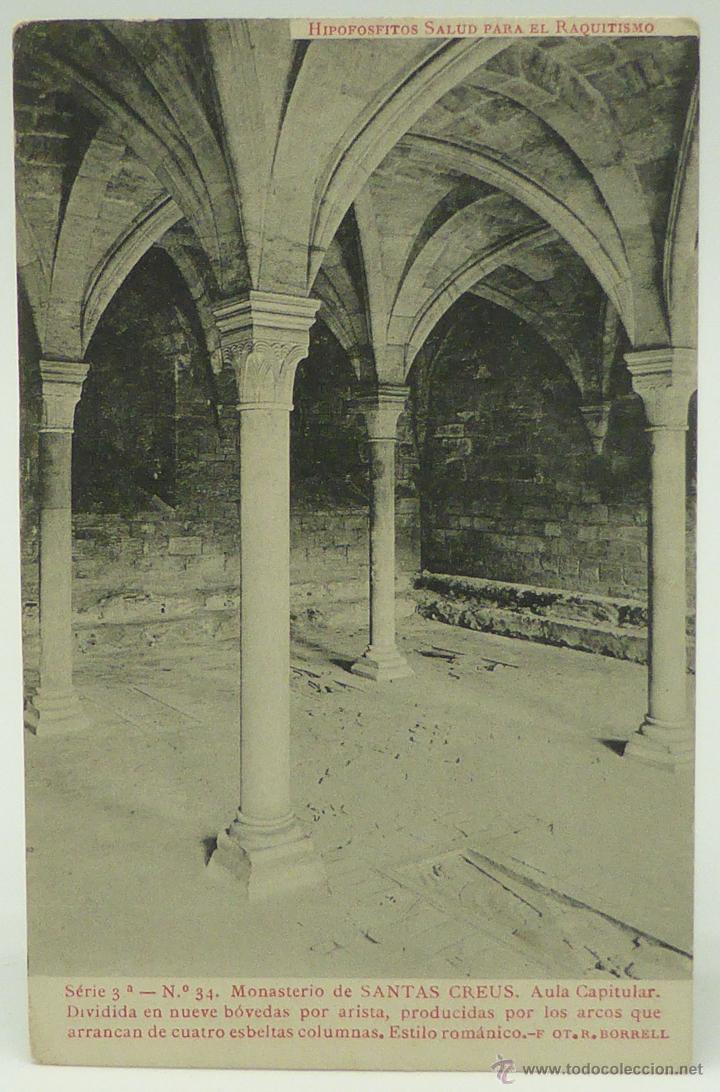 Postais: Postal Santas Creus Aula Capitular Fot R Borrell Thomas Hipofosfitos Salud Raquitismo Serie 3&ordf; n&ordm; 34