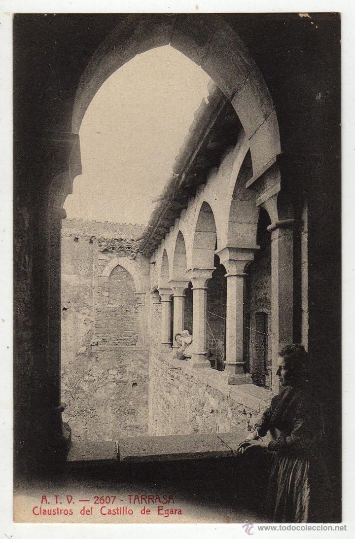 Postales: TARRASA CLAUSTRO CASTILLO DE EGARA - Foto 1