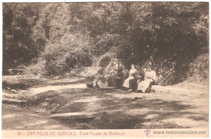 Postcards: Sant Feliu De Guixols Font Picant De Betlloch