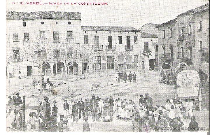 Postales: verd&uacute; plaza de la constituci&oacute;n - CAT/V - Foto 1