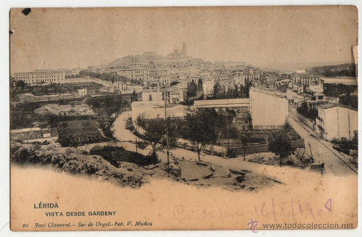 Postais: L&Eacute;RIDA DESDE GARDENY 1908 CON SELLO