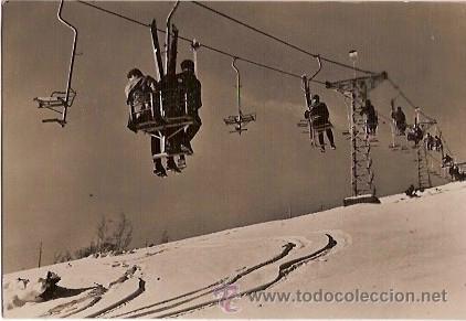 Postales: ANTIGUA POSTAL SERIE I NUM 1019 PIRINEOS ORIENTALES LA MOLINA ALTA CERDA&Ntilde;A TELESKI DE LA ESTACION ES